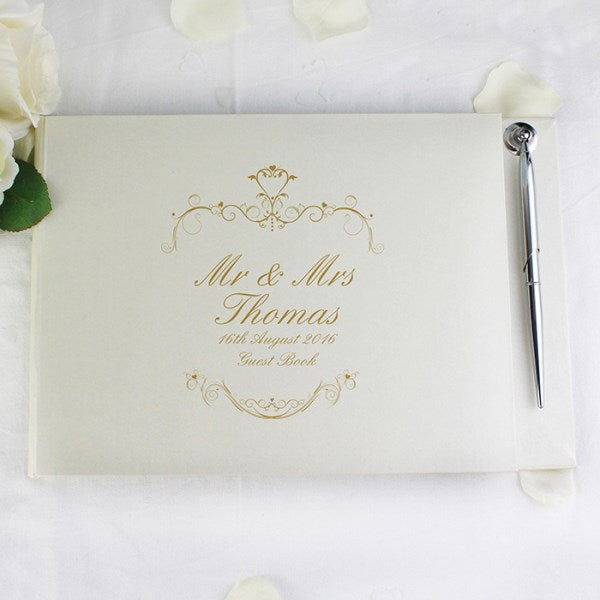 Customised Wedding Guest Book | Engraved Wedding Guest Book