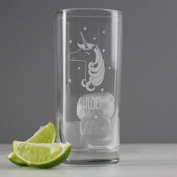 Personalised Mixer Glasses | Personalised Hi Ball Glasses