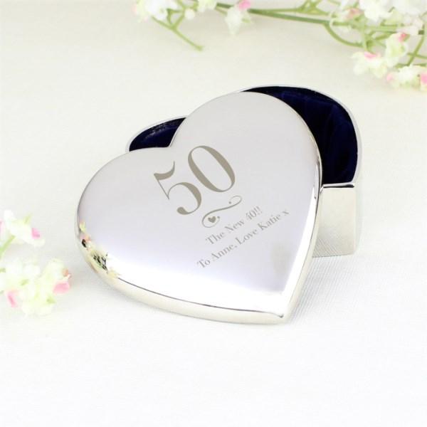 Personalised Heart Trinket Boxes