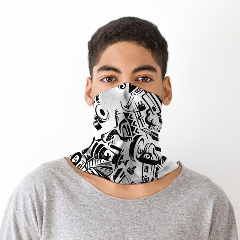 Printed Neck Scarf Face Covering