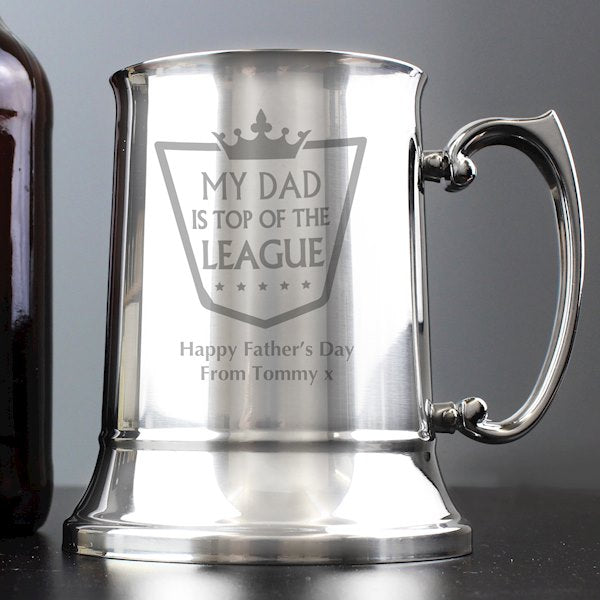 Stainless Steel Personalised Tankard | Engraved Tankard