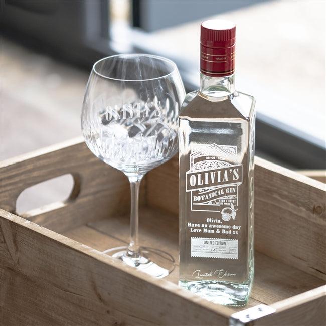 Personalised Gin Bottle | Engraved Gin Bottle UK