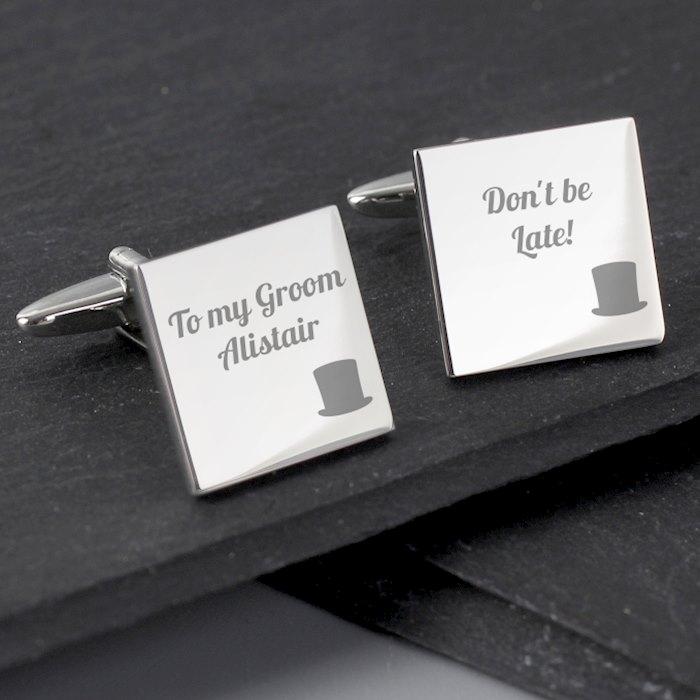 Engraved Cufflinks for Weddings and Special Occasions