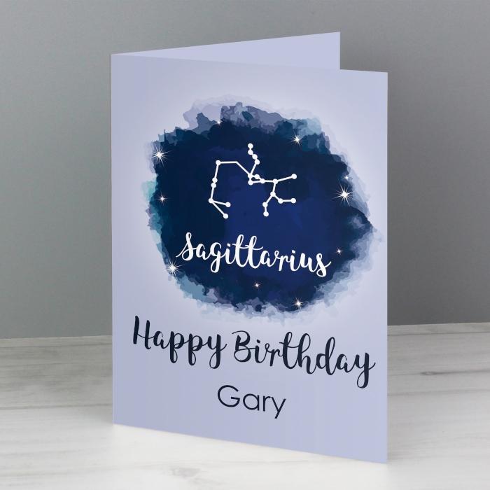 Personalised Zodiac Star Sign Birthday Cards