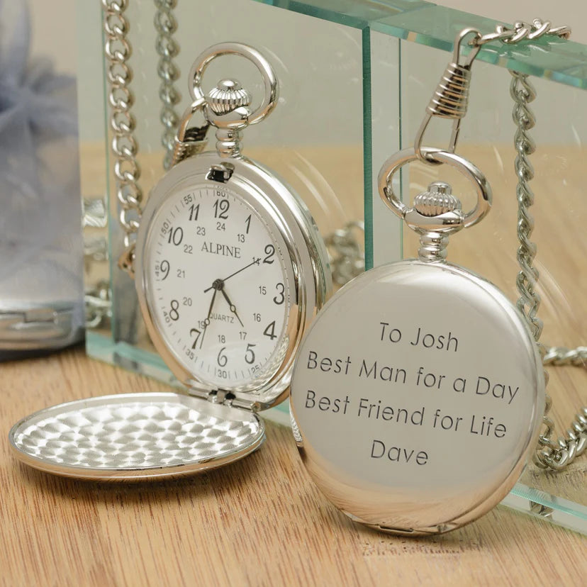 Personalised Pocket Watches | Engraved Pocket Watch For Wedding