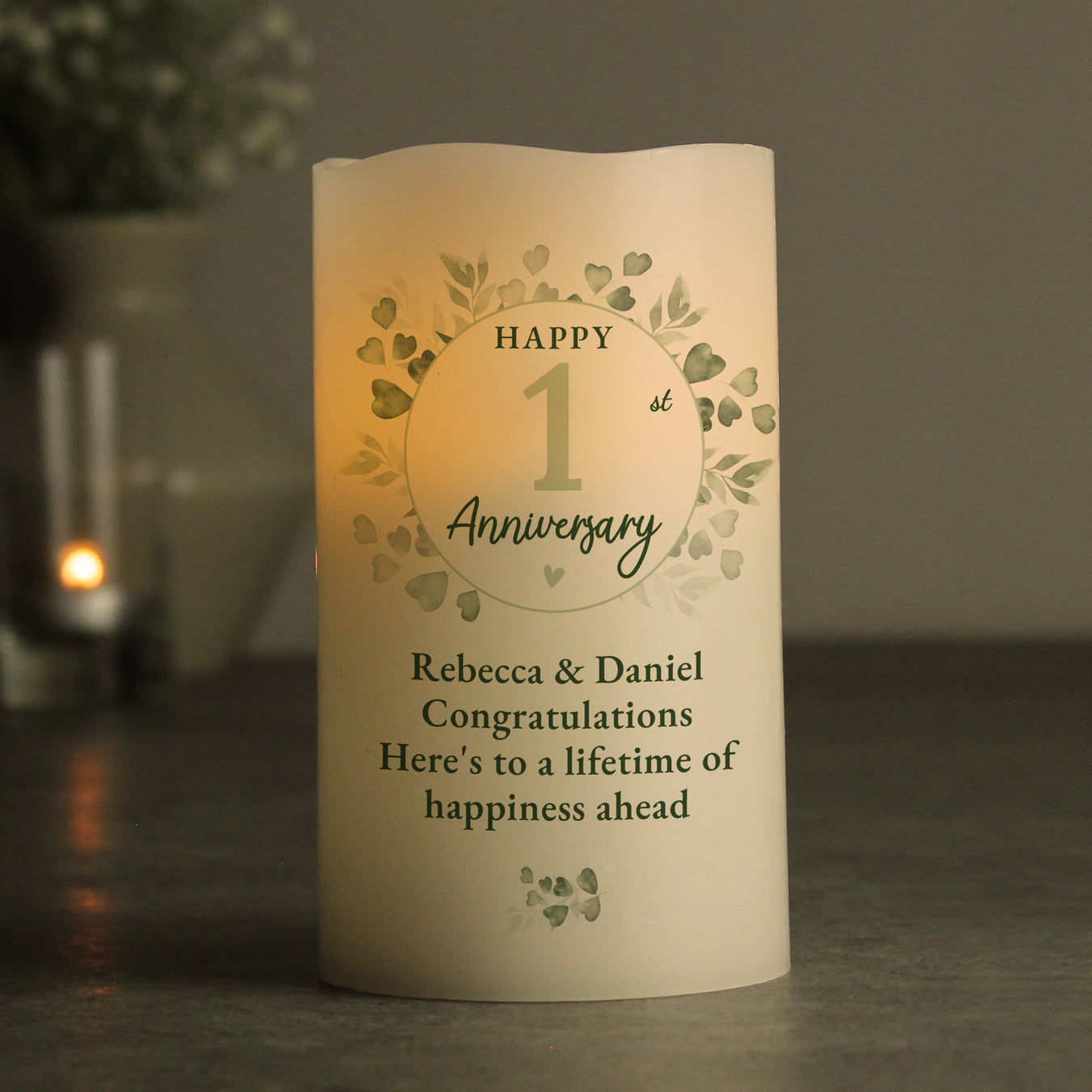 Personalised Anniversary Candles