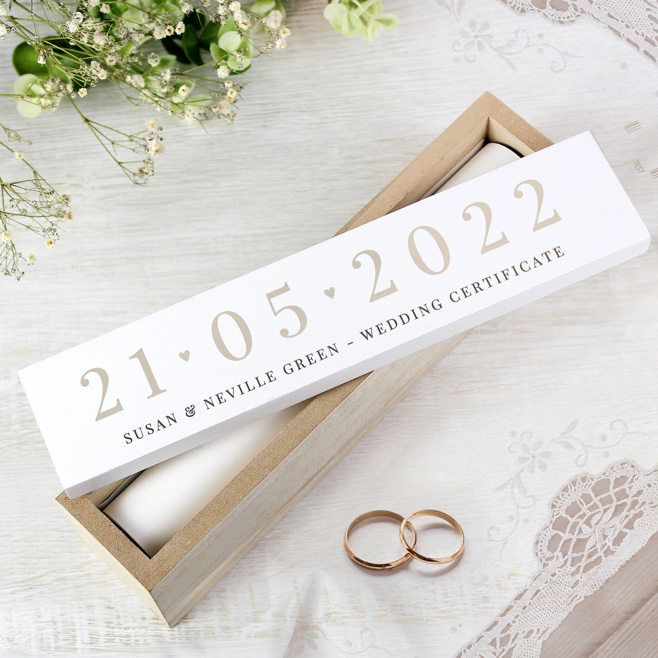 Personalised Wooden & Silver Plated Certificate Holders