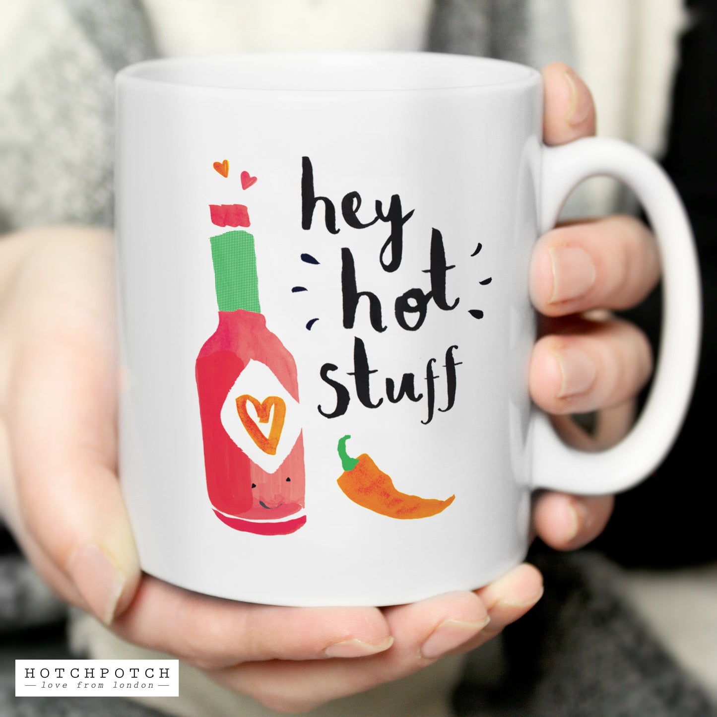 Personalised Hey Hot Stuff Mug