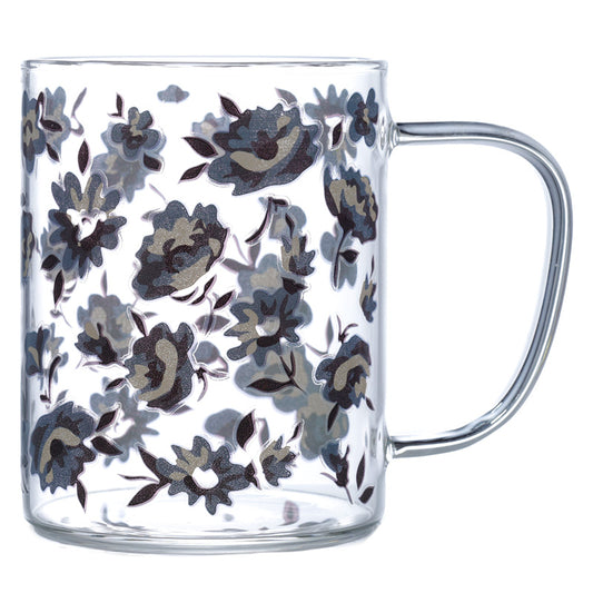 Pick of the Bunch Peony Glass Mug