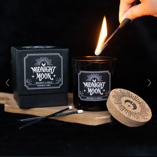 Midnight Moon Bergamot & Neroli Gothic Candle