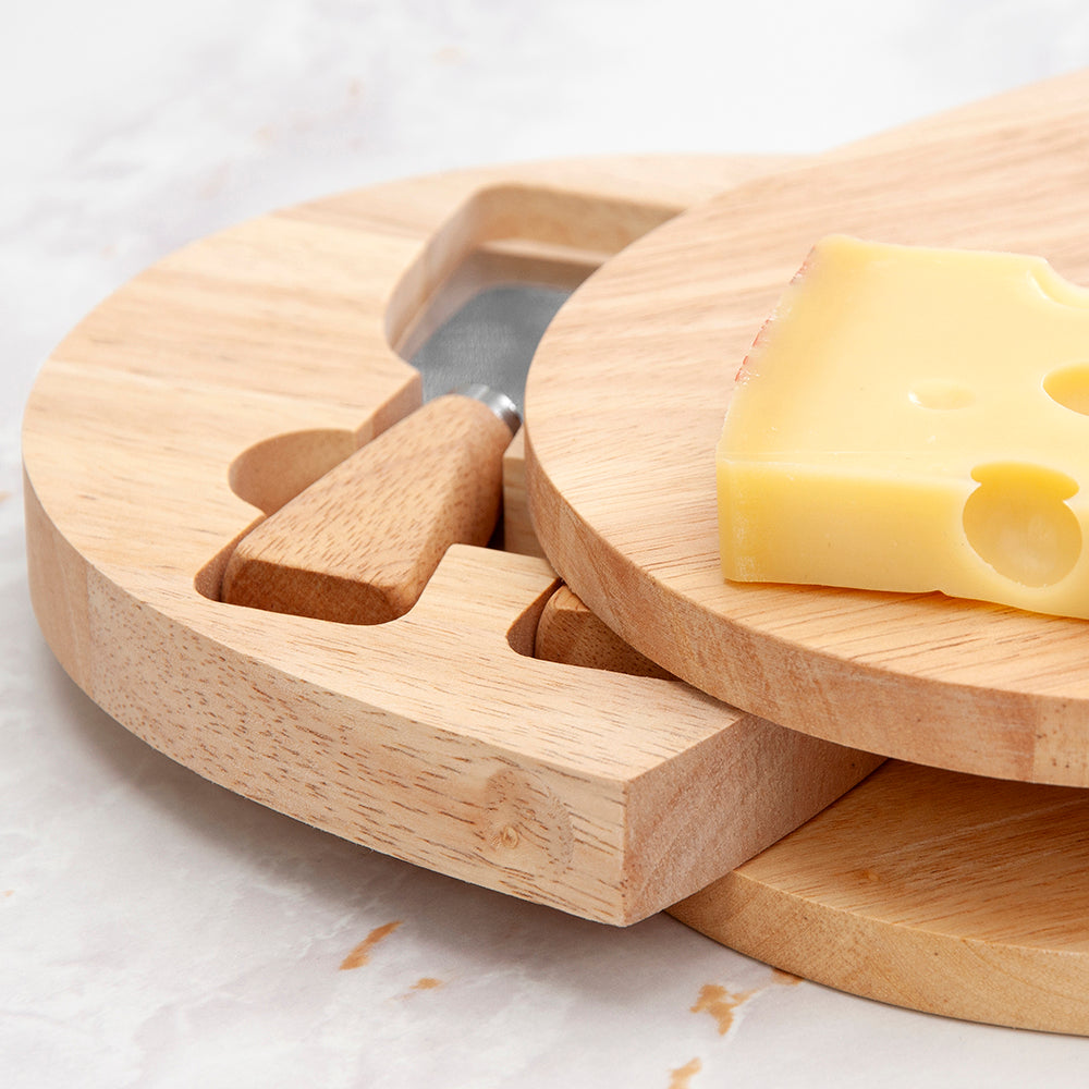 Personalised Couples Oval Cheese Board Set - Gift For Couples