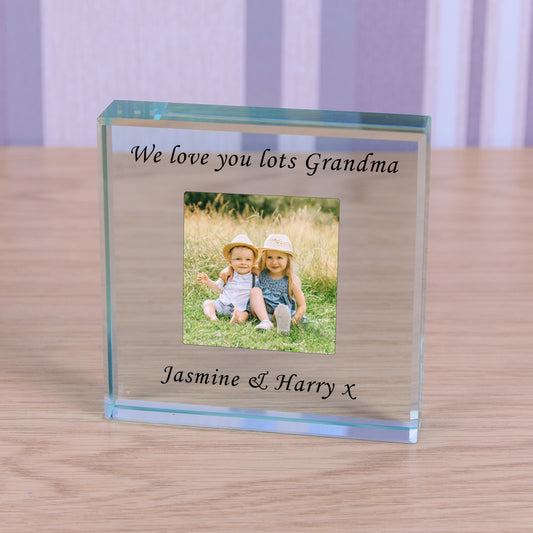 Personalised Photo Glass Token Keepsake