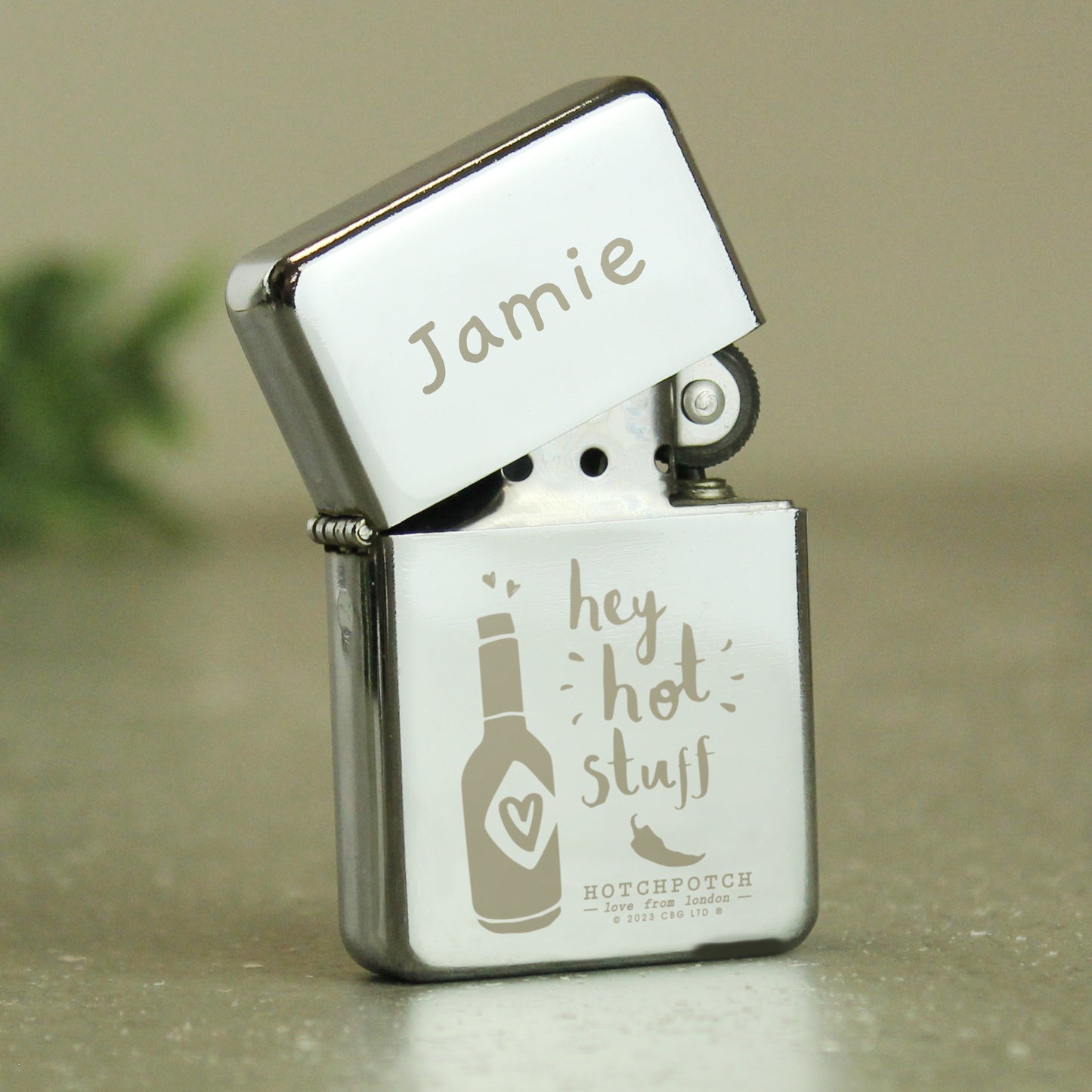 Personalised Hey Hot Stuff Lighter