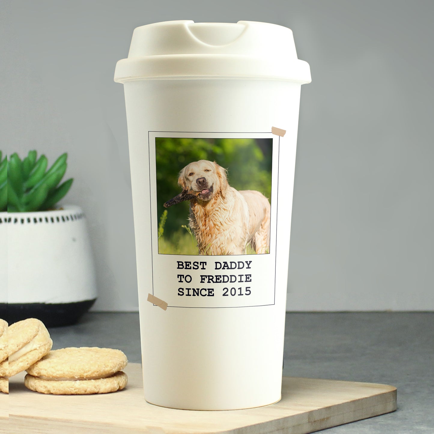 Personalised Photo Upload Travel Mug