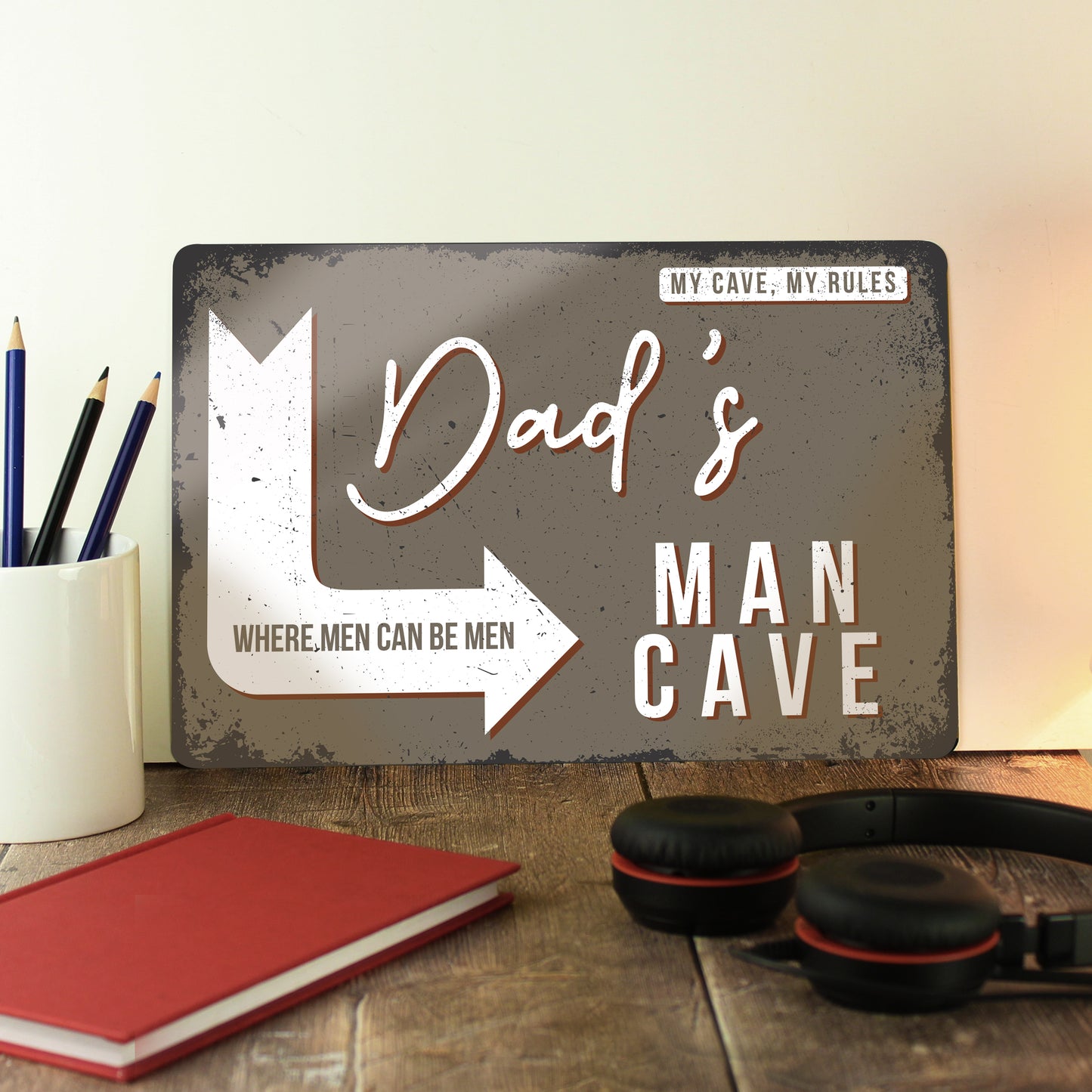 Personalised Man Cave Metal Sign - Gift For Dad - Grandad