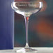 Engraved Infinity Cocktail Saucer with Name's Martini Design, Personalise with Any Name Image 4