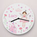 Personalised Fairy Princess Wooden Clock