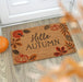 Pumpkin Leaves Hello Autumn Doormat