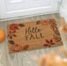 Autumn Pumpkin Leaves Hello Fall Doormat