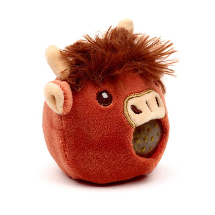 Queasy Squeezies Highland Coo Cow Plush Squeezy Toy