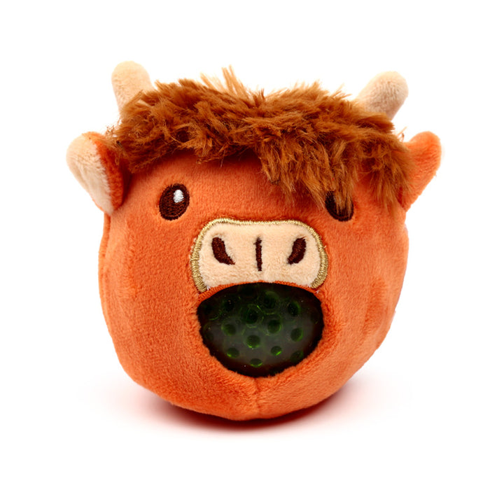 Queasy Squeezies Highland Coo Cow Plush Squeezy Toy