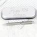 Personalised 70th Birthday Silver Pen and Box Gift Set