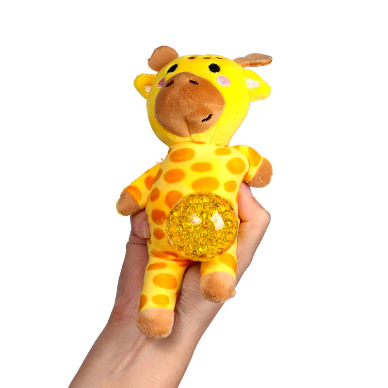 Queasy Squeezies Adoramals Giraffe Plush Squeezy Toy