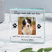 Personalised Dog Memorial Glass Block