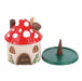 Mushroom House Resin Incense Cone Burner