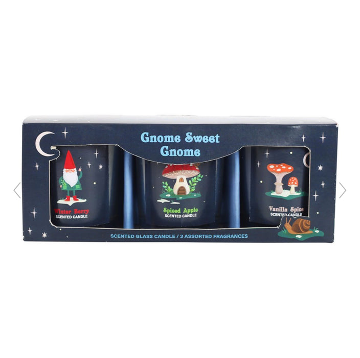 Gnome Sweet Gnome Candle Trio Gift Set