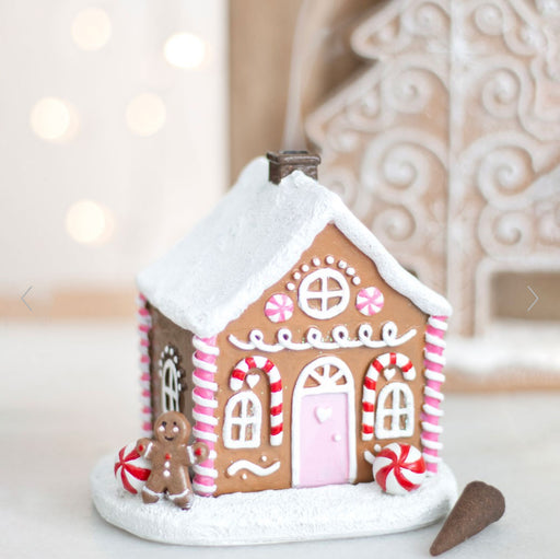 Christmas Gingerbread House Incense Cone Burner