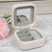 Personalised Powder Pink Travel Jewellery Case Box