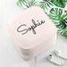 Personalised Powder Pink Travel Jewellery Case Box