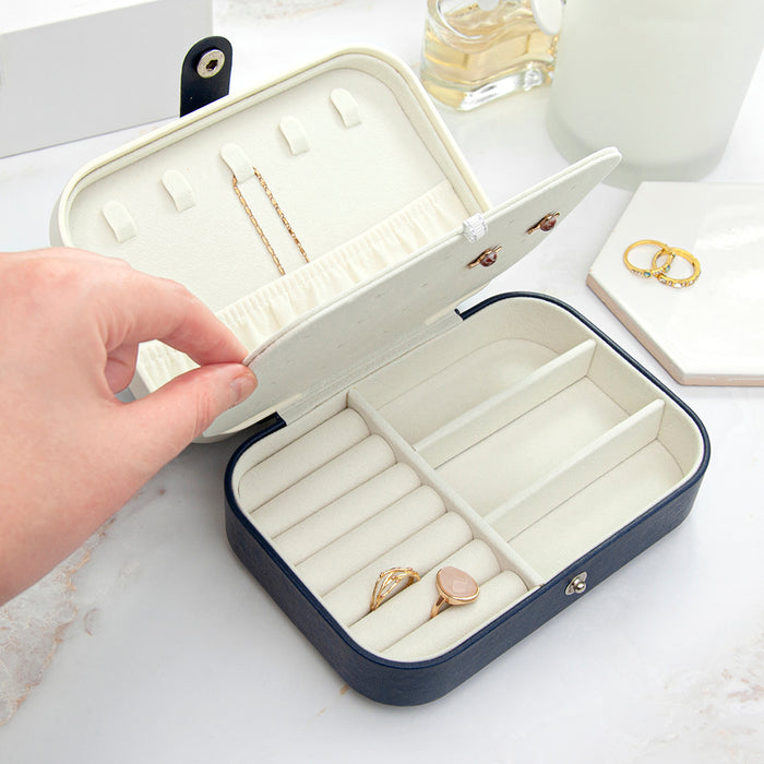 Personalised Midnight Blue Jewellery Case Box