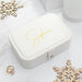 Personalised White Jewellery Case Box