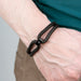 Personalised Men's Iconic Dual Leather Bracelet