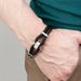 Personalised Men's Infinity Dual Leather Bracelet