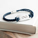 Personalised Men's Infinity Statement Leather Bracelet