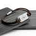 Personalised Men's Infinity Statement Leather Bracelet