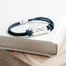 Personalised Men's Infinity Statement Leather Bracelet