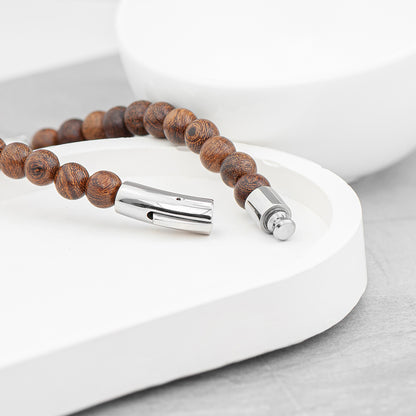 Personalised Men's Wooden Bracelet