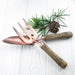 Personalised Luxe Copper Trowel and Fork Set