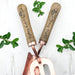 Personalised Luxe Copper Trowel and Fork Set