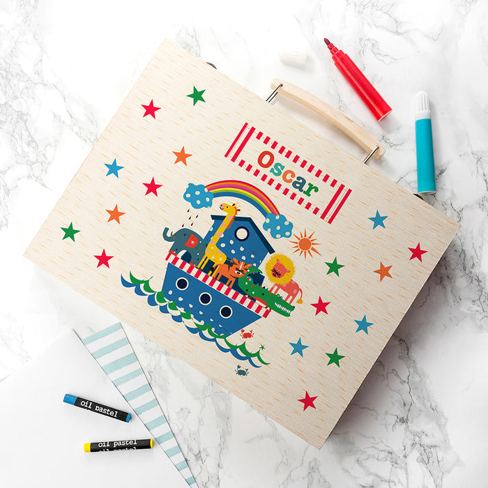 Personalised Kid’s Noah's Ark Colouring Set