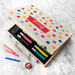 Personalised Kid’s Polka Dot Wooden Colouring Set