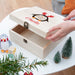 Personalised Festive Penguin Wooden Christmas Eve Box