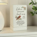 Personalised Robins Appear Small Wooden Urn For Ashes