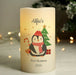 Personalised Baby’s First Christmas Penguin LED Candle