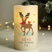 Personalised Baby’s First Christmas Reindeer LED Candle