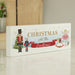 Personalised Nutcracker Christmas Wooden Block Mantel Sign